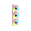CORSAIR QX RGB Series, iCUE LINK QX120 RGB WHITE, 120mm Magnetic Dome RGB Fan, Starter Kit