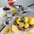 thumbnail image 6 of Behome Lemon Squeezer, Stainless Steel Handheld Lemon Juicer with Silicone Handles, Heavy Duty Manual Juicer for Lemon, Orange, Citrus, 6 of 8