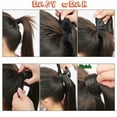 thumbnail image 6 of SEGO Long Wave Ponytail Extension With Braids Wavy Synthetic Wrap Around Ponytail Hairpiece for Women, 6 of 7