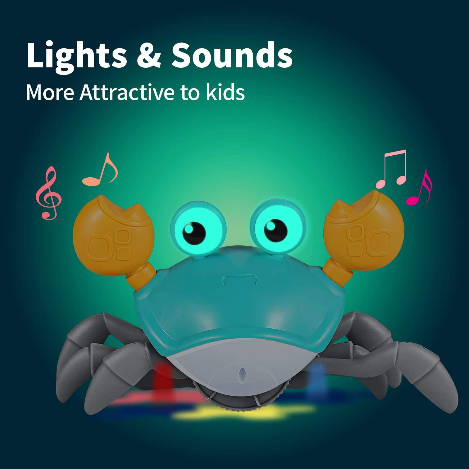 Crawling Crab Baby Toy with Music and LED Light for Kid Interactive  Learning Toy, 1 unit - Fred Meyer