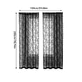 thumbnail image 5 of Outdoor Curtains Lace Voile Sheer Curtain | Bug Screen Mesh Curtain for Patio Porch Balcony Pergola Terrace | Lightweight Privacy Curtain | 59X79 Inches, 5 of 9
