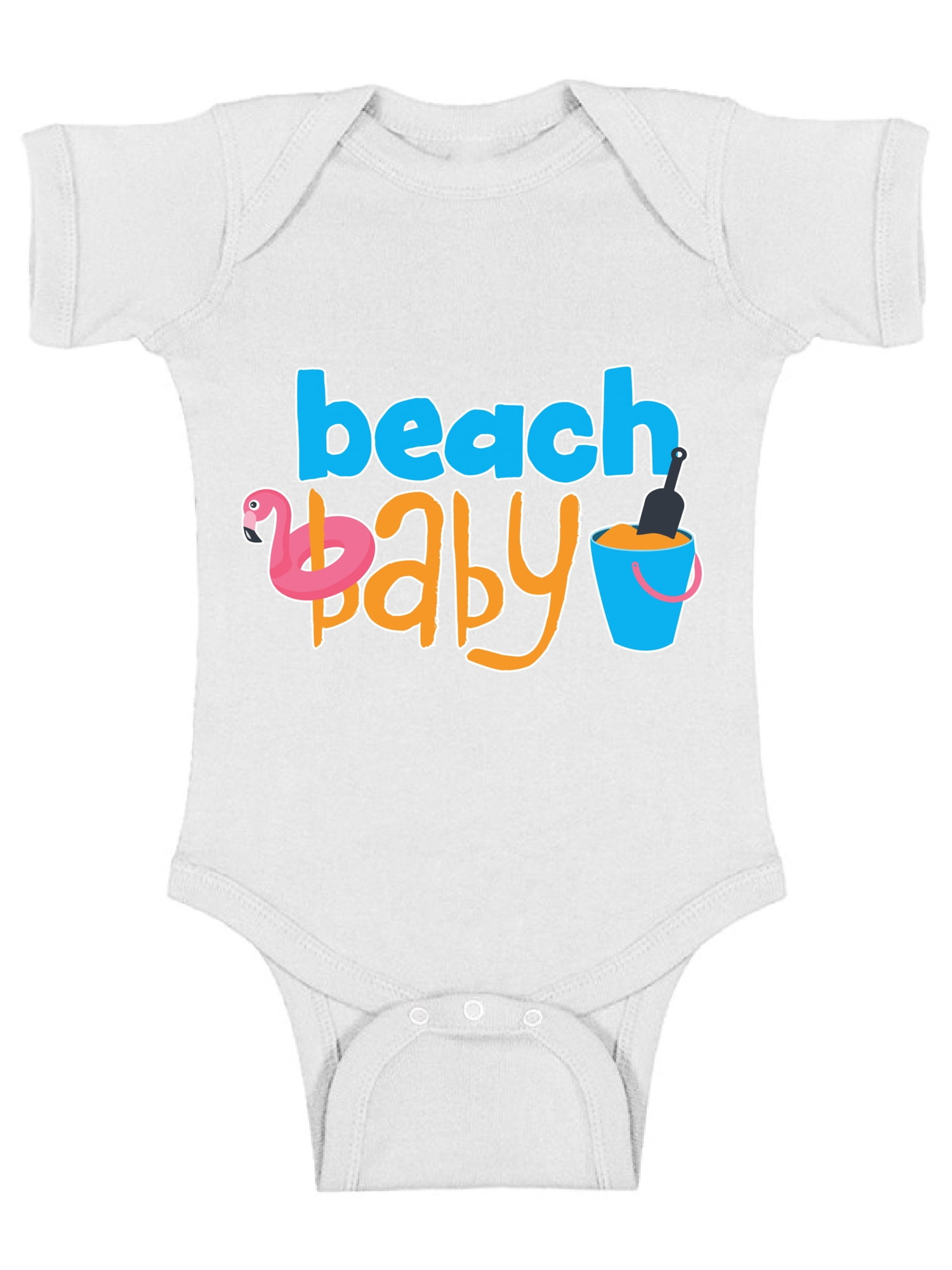 Beach Baby Short Sleeve Bodysuit 