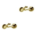 thumbnail image 1 of maskred Classy Round Men Cufflinks Cuff Button Covers Business Suit 2 Pieces Men Gift Gold 15mm Diameter 2Set, 1 of 6
