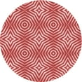 thumbnail image 1 of Ahgly Company Machine Washable Indoor Round Transitional Light Coral Pink Area Rugs, 3' Round, 1 of 7