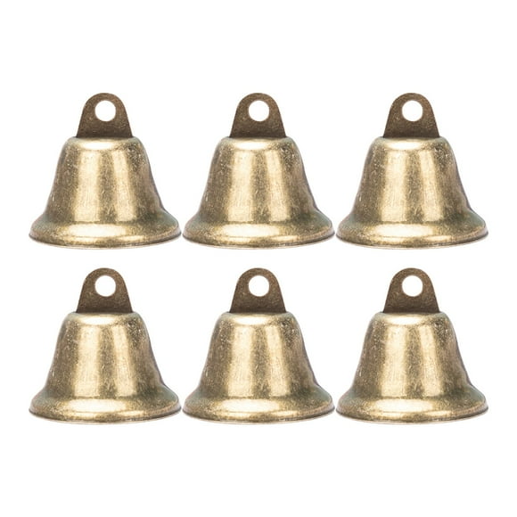 Riforla Bells Bell Jingle Crafts Brass Vintage Antique Gold Hanging Metal Bronze Doorbell Cow Mini Bulk Craft Rustic Copper Event & Party Home Decor Gold
