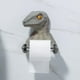 thumbnail image 2 of Soporte para papel higiénico con forma de dinosaurio de dibujos animados, accesorios de pared, organización de estantes sin perforaciones gris, 2 of 9