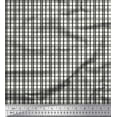 thumbnail image 1 of Soimoi Black Cotton Jersey Fabric Window Pane Check Fabric Prints By Yard 58 Inch Wide, 1 of 1