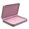 thumbnail image 2 of Joyero de Cajas Bandeja Almacenamiento de Colr de Viaje - Rosado Sunnimix Caja de visualización del collar de terciopelo, 2 of 5