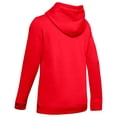 thumbnail image 2 of Under Armour Women's Rival Cold Gear Loose Fit V-Neck Hoodie (Red, XL), 2 of 6