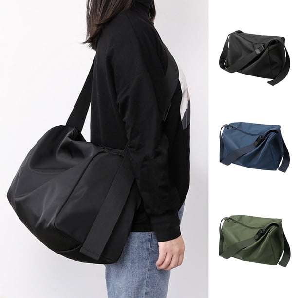 Bolsa de viaje plegable - Bolsa de gimnasio de nylon 25L para hombres y mujeres, camisola de fin de semana resistente al agua con correa para equipaje, verde/negro/azul