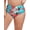 Blue Floral, variant on Women's Plus Size High Waisted Bikini Bottom Full Coverage Swim Bottom