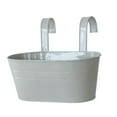 thumbnail image 1 of Home Oval Metal Plant Flower Pot Fence Balcony Garden Hanging Planter Pots, 1 of 3