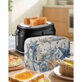 thumbnail image 4 of Blue Starfish Coastal Toaster Cover 2 Slice, Small Kitchen Appliance Covers, Eucalyptus Summer Nautical Shell Rustic Toaster Oven Cover with Loop, Bread Machine Cover Polyester Dust Cover Protection, 4 of 4