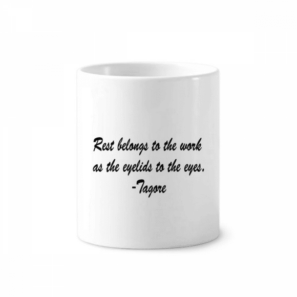 Qoutes Famous People Healing Rest Work Eyelid Eyes Toothbrush Pen Holder Mug Cerac Stand Pencil Cup