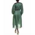 thumbnail image 2 of Maje womens  Balloon Sleeve Midi Dress, 40, Green, 2 of 3