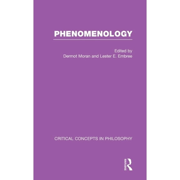 Phenomenology: Crit Con In Phil, (Hardcover)