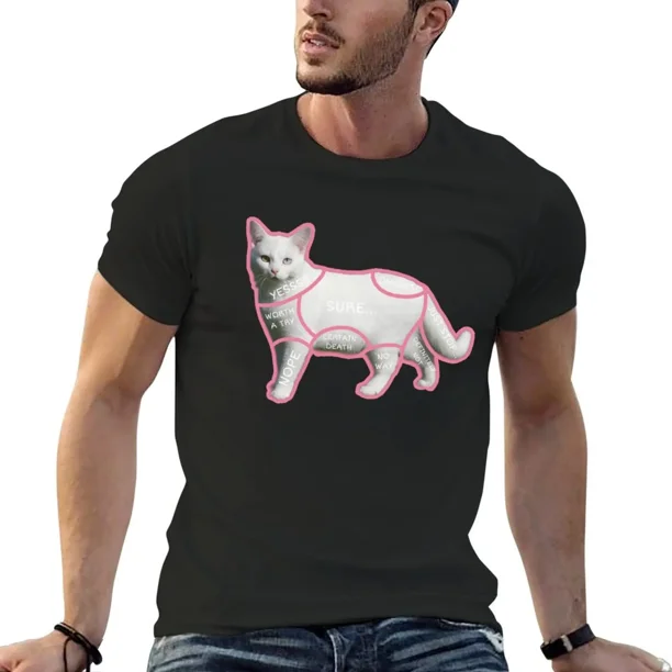 Camiseta con gráfico de mascotas felinas, ropa de talla grande para niños, estampados de animales, ropa para hombres en tallas grandes