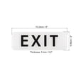 thumbnail image 2 of Unique Bargains 6'x2' EXIT Sign Acrylic Self Adhesive Door Sticker Wall Mounting Sign White 2 Pack, 2 of 5