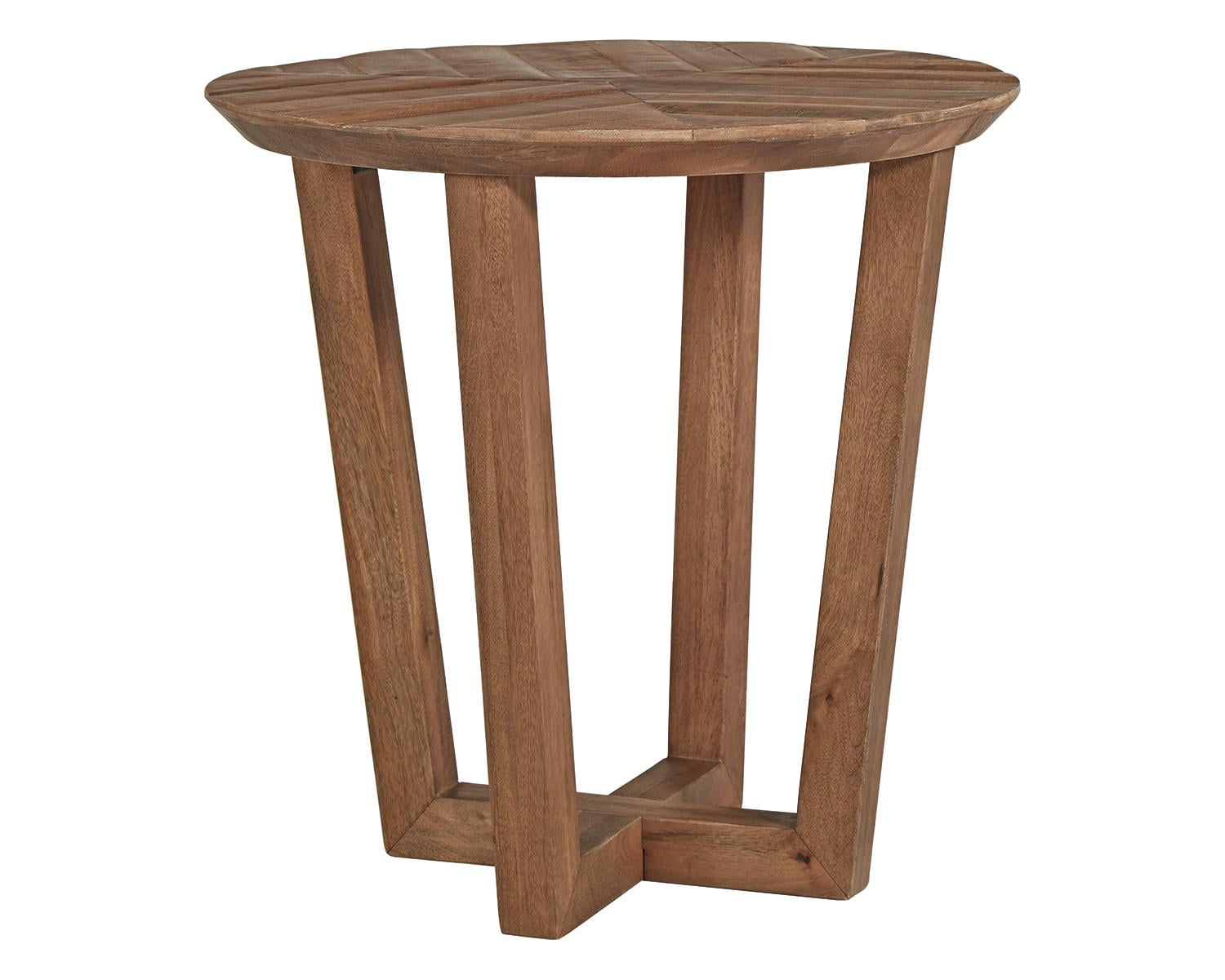 Signature Design by Ashley Kinnshee Brown Round End Table