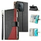 thumbnail image 4 of Funda cartera GANGXUN para Xiaomi Redmi 15C , cuero PU con tarjetero, cremallera, correa de mano, soporte y protección 751°, 4 of 6