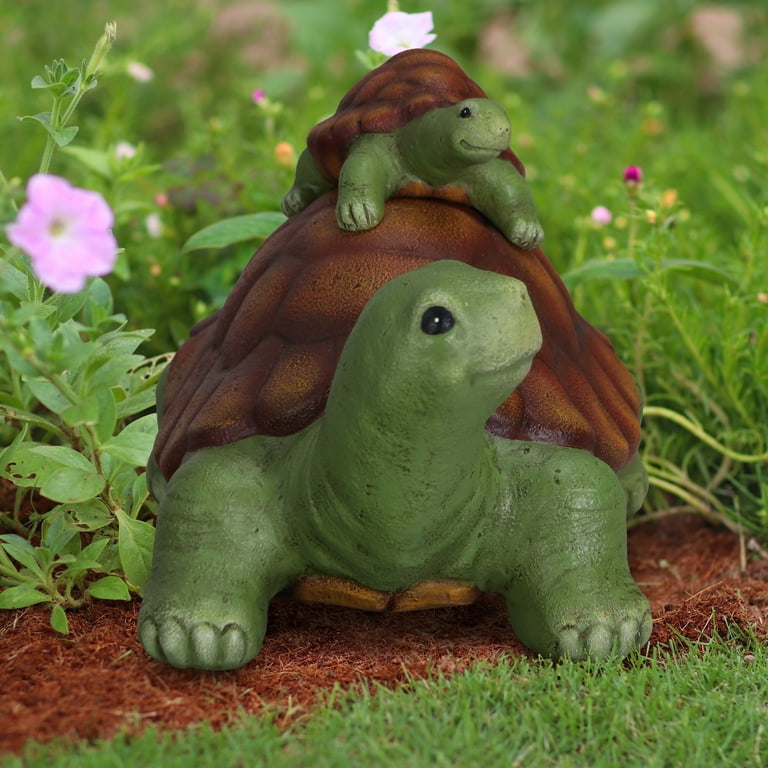 Mainstays Outdoor Turtle and Baby Garden Statuary, 9.25 in L Mainstays Outdoor Turtle and Baby Garden Statuary, 9.25 in L