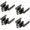 Black, variant on Crown Door Lever Chrome Passage Door Handle 4 Pack by Villar Home Designs