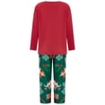 thumbnail image 4 of SUNSIOM Family Matching Christmas Sleepwear Set Tree Print Long Sleeve Round Neck Tops/Romper Trousers Pajama Set, 4 of 10