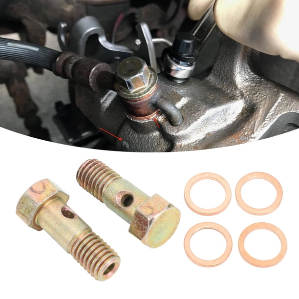 Mangueras de Freno Pernos de Banjo, Manguera de Freno de Freno JUEGO DE PERNOS DE BANJO M10X1.5 ATRIENTO ACERO INOXIDABLE DE ACERO INOXIDABLE DE 35 MM PARA CONTROL DE FLUJO DE