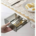 thumbnail image 5 of CECOLIC Under Desk Drawer Organizer, Table Hidden Slide Out Desk Drawer Plastic Desk Accessories & Workspace Organizers,Hidden Desktop Organizer Pen Holder for Desk Self-Adhesive, 5 of 9