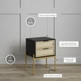 thumbnail image 3 of Nathan James Andrew Side Table with 2 Drawers, Black/Gold, 3 of 7
