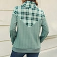 thumbnail image 4 of POROPL Womens Long Sleeve Tops Crewneck Sweatshirts Long Sleeve Sweatshirts Casual Plaid Pullover Tops, 4 of 9