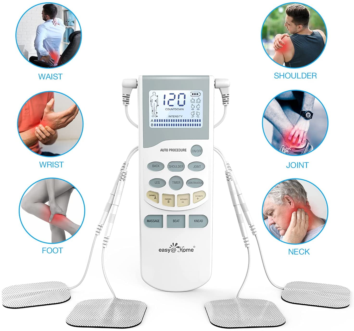 NuvoMed Electronic Therapy TENS Machine White TTM-6/0740 - Best Buy