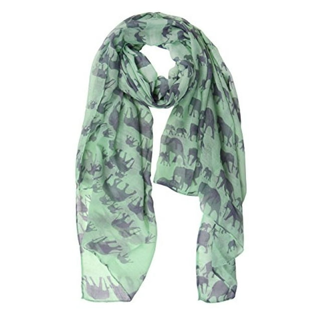 Peach Couture Foulard Châle Léger à Imprimé Animal Éléphant Chic Tendance