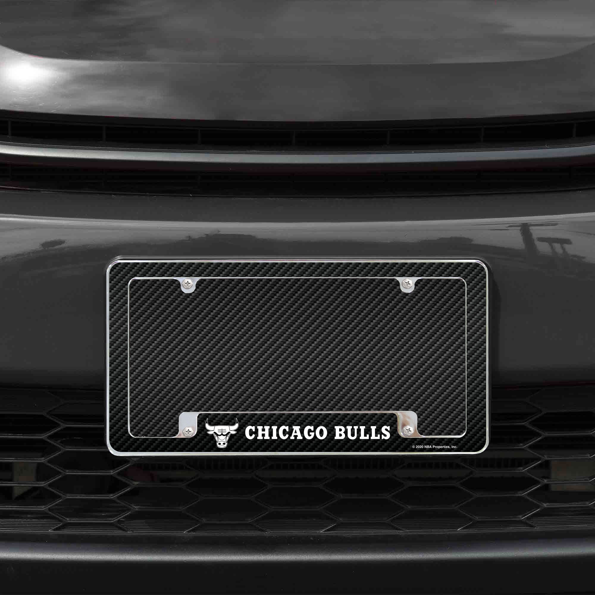 BULLS CARBON FIBER DESIGN ALL OVER CHROME FRAME