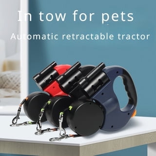 One tow two pet leash with flashlight can be rotated automatically telescopic suitable for small and medium-sized large dogs, a variety of colors can be selected to go out portable