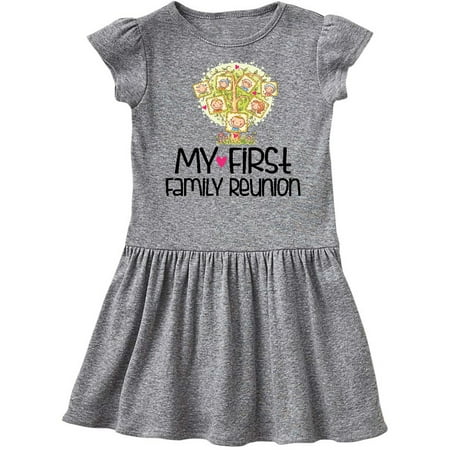 

Inktastic My First Family Reunion Gift Toddler Girl Dress