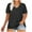 Black D, variant on Zpanxa Womens Plus Size Tops Casual Short Sleeve V-Neck Summer Tops Loose Solid Color T-Shirt Pullover