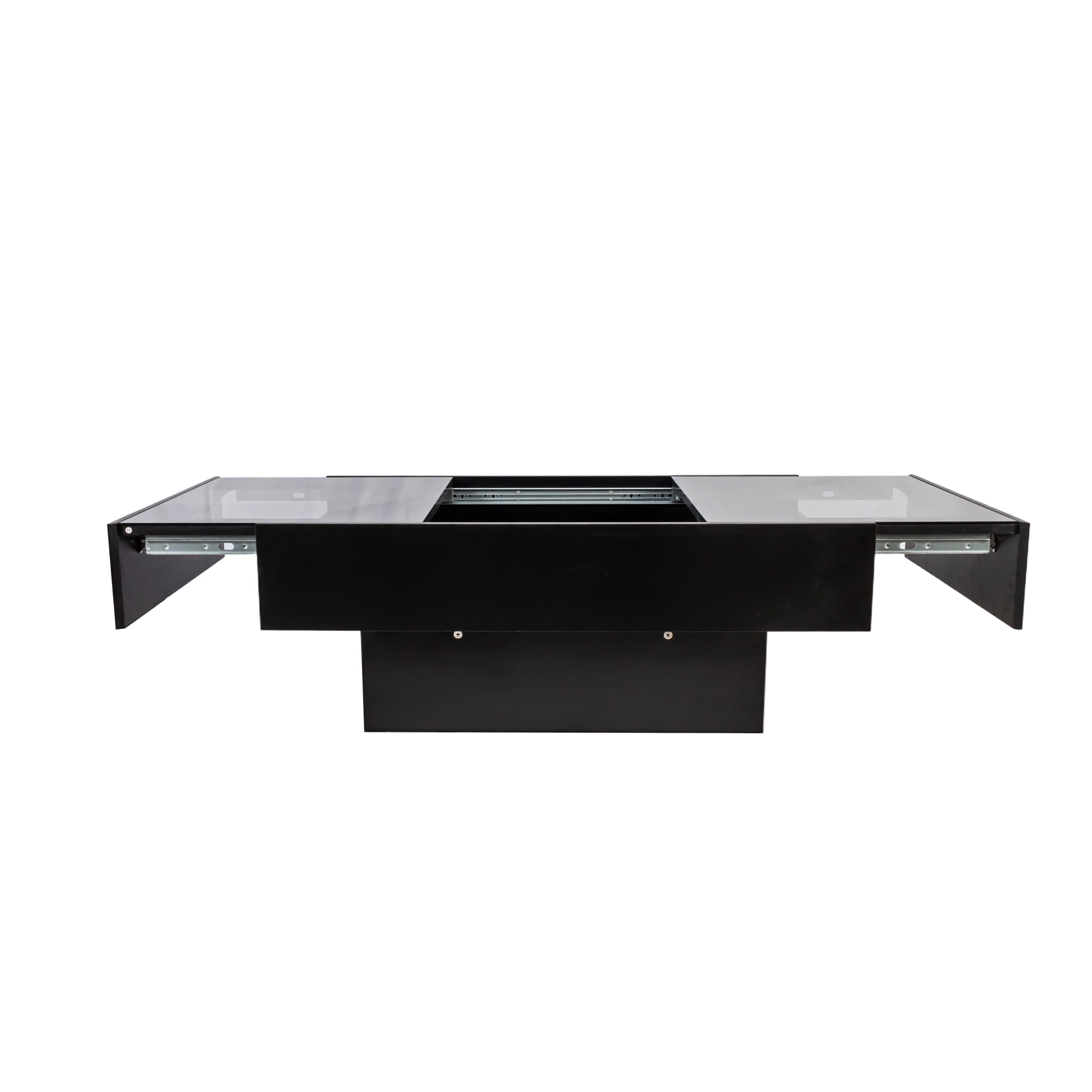 Coffee Table with Sliding Tabletop Hidden Storage Compartment Extendable, White
