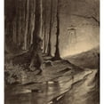thumbnail image 2 of Henrique Alvim Corrêa 15x16 Gold Ornate Wood Frame and Double Matted Museum Art Print Titled - Martian in the Forest (1906), 2 of 4