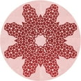 thumbnail image 1 of Ahgly Company Indoor Square Patterned Grapefruit Red Area Rugs, 3' Square, 1 of 6