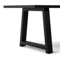 thumbnail image 3 of Simpli Home Whitley 72 inch Wide Solid Mango Farmhouse Dining Table in Black, 3 of 10