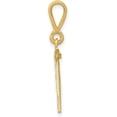 thumbnail image 2 of Avariah 14k Yellow Gold Small Brushed Diamond-cut Number 81 Charm, 2 of 6