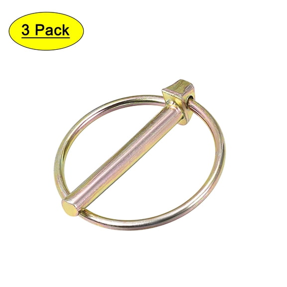 Kit de surtido de pasadores de seguridad con anillo de 6mm x 45mm para remolque de barco, kayak, canoa, carrito 3Pcs