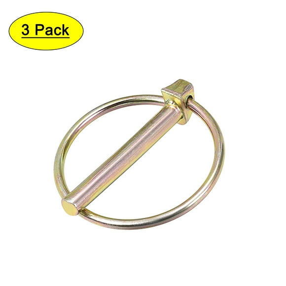 Kit de surtido de pasadores de seguridad con anillo de 6mm x 45mm para remolque de barco, kayak, canoa, carrito 3Pcs