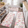 thumbnail image 2 of Pioneer Flower Floral Print Pattern Kitchen Rugs Sets Of 3,Kitchen Runner Rugs Non Skid Washable,Decorative Kitchen Floor Mats for Kitchen,Sink,Laundry,17"x30"+ 17"x47" + 17"x59", 2 of 6
