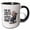 Black/White, variant on 3drose, Funny Design I Am So Tired of Babysitting. Mothers Day Gift, Card, 11oz Two-tone Blue Mug