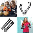 thumbnail image 2 of Jesscasday Skeleton Full Finger Gloves Bone Print Halloween Gloves Costume Accessory, 2 of 13