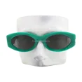 thumbnail image 2 of Miu Miu Sunglasses SMU 11W 15H-5S0 Emerald Green Gold Logo with Case, 2 of 6
