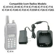 thumbnail image 4 of BC-160 Charger Compatible For ICOM Radio IC-A14 IC-F14 IC-F24 IC-F33GS IC-F33GT IC-F3011 IC-F4011 IC-F3161 IC-F4161 BP-232N BP-232H Battery Charger (NOT Fit For ICOM IC-A16 Radio), 4 of 10
