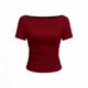 thumbnail image 1 of Tops Casuales sin Mangas para Mujeres Camiseta de Moda Blusa Elasticidad Suelta Cuello Redondo Tops de Color Sólido para Mujeres, 1 of 5